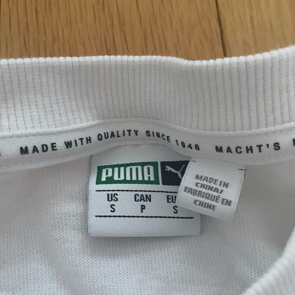 Oversized White Puma Tee - Picture 3 of 4